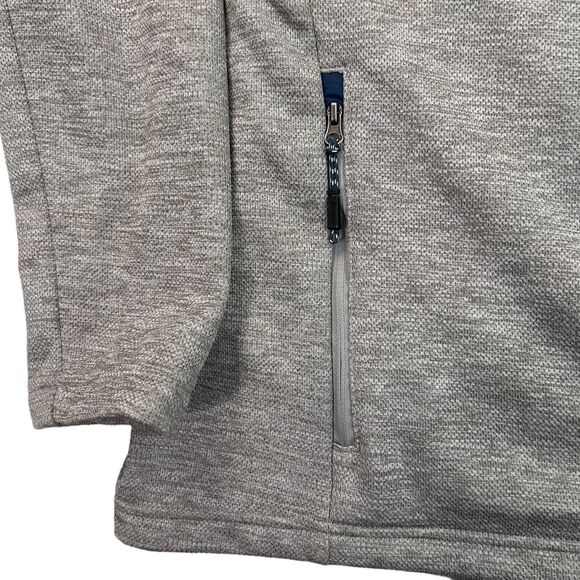 Orvis Sweater Mens Med Performance Pullover Quarter Zip Fleece Gray Pocket - Picture 6 of 10